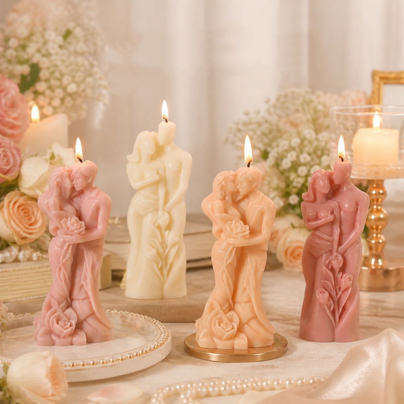 Candle Making Kit - ชุดทำเทียนหอมอโรมาเธอราพี DIY สำหรับคู่รัก พร้อมแม่พิมพ์ซิลิโคน ของขวัญวันวาเลนไทน์ ของขวัญแต่งงาน