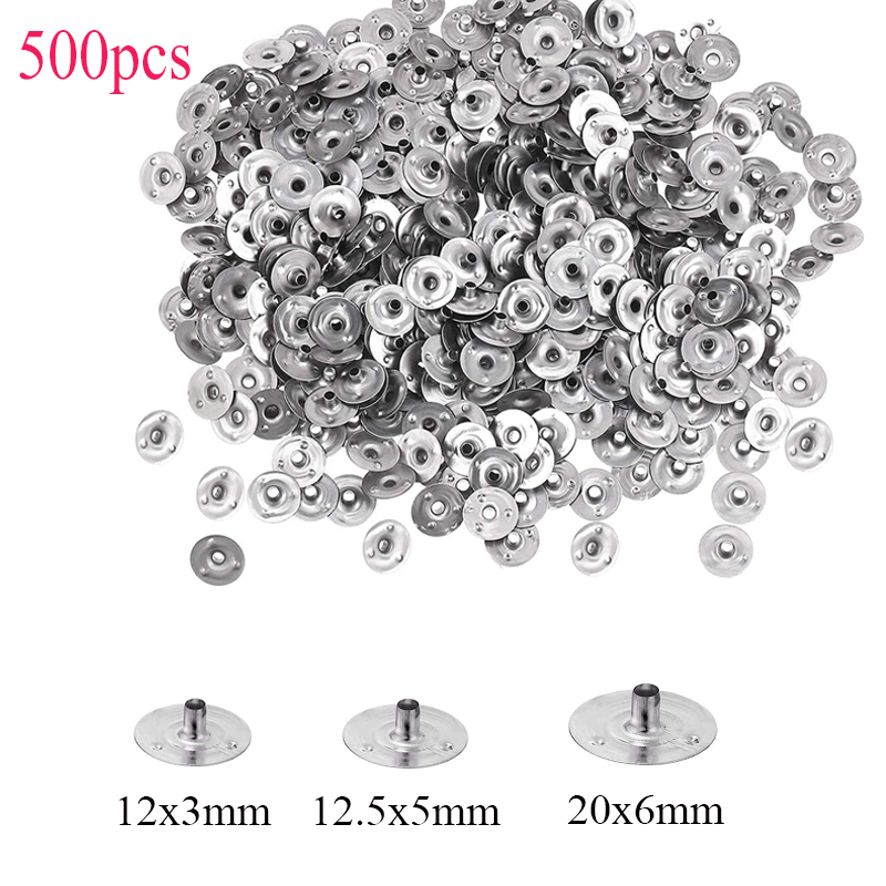 Candle Making Accessories - 500 ชิ้นเทียน Wick โลหะ Sustainer แท็บทําด้วยมือ