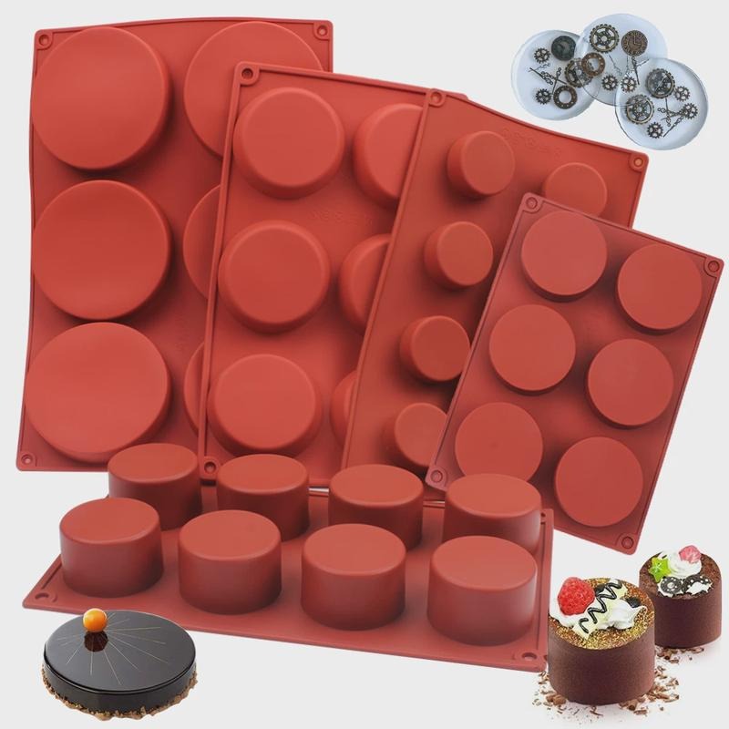 Candle Making Accessories - แม่พิมพ์สบู่ซิลิโคนทรงกลม DIY อุปกรณ์ทำสบู่ทำมือ แม่พิมพ์ซิลิโคนสำหรับช็อกโกแลต เค้ก เทียน