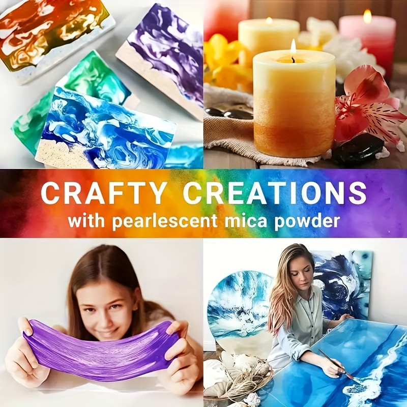 24 สี/8 สี 5 กรัม 0. ผงไมก้าปร - Candle Making Accessories บทวิจารณ์และราคา