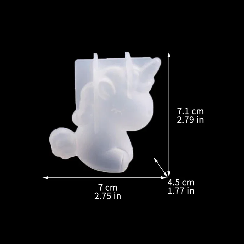 3D เรขาคณิตซิลิโคนยูนิคอร์นแมว - Candle Making Accessories บทวิจารณ์และราคา