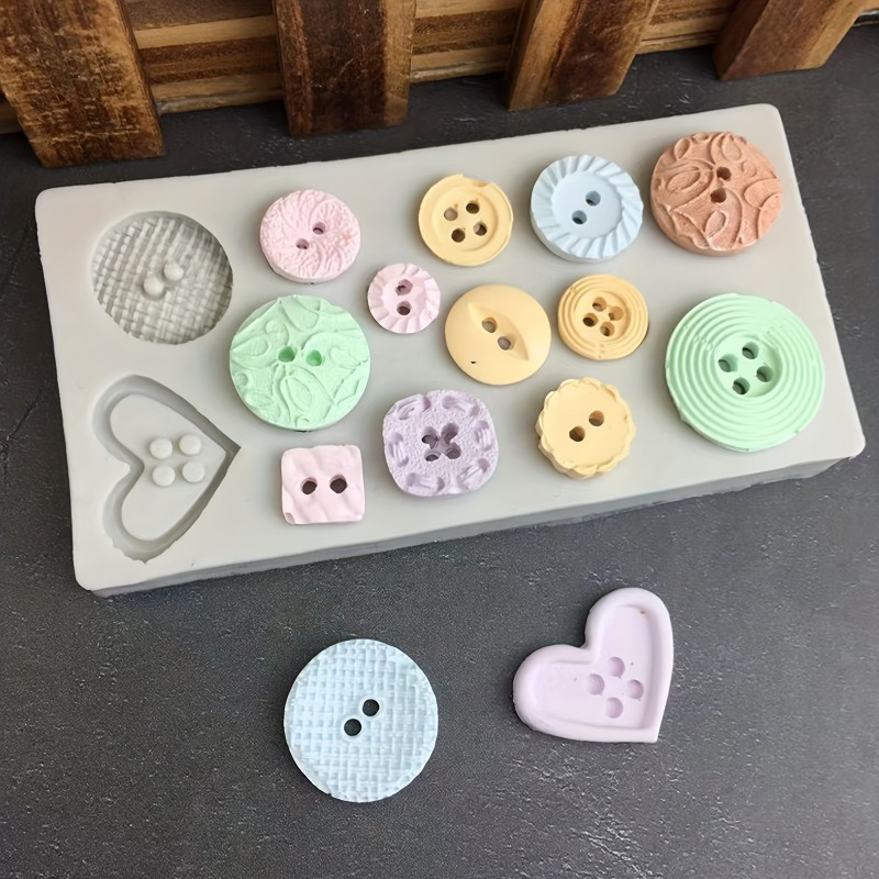 แม่พิมพ์ซิลิโคนรูปทรงกระดุม แม - Candle Making Accessories บทวิจารณ์และราคา