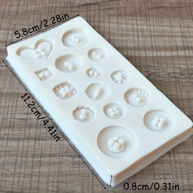 แม่พิมพ์ซิลิโคนรูปทรงกระดุม แม - Candle Making Accessories บทวิจารณ์และราคา