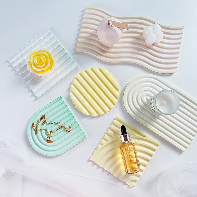 DIY ลาย Wave ถาดแม่พิมพ์สําหรั - Candle Making Equipment บทวิจารณ์และราคา