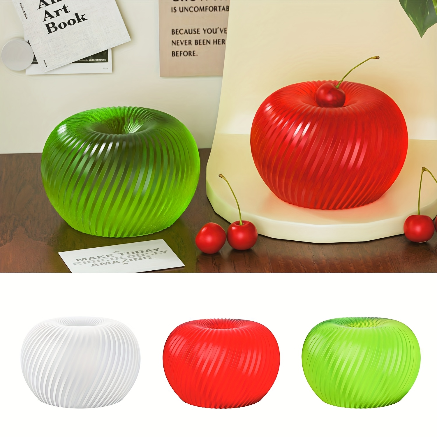 แม่พิมพ์ซิลิโคนรูปแอปเปิ้ลสีแด - Candle Making Equipment บทวิจารณ์และราคา