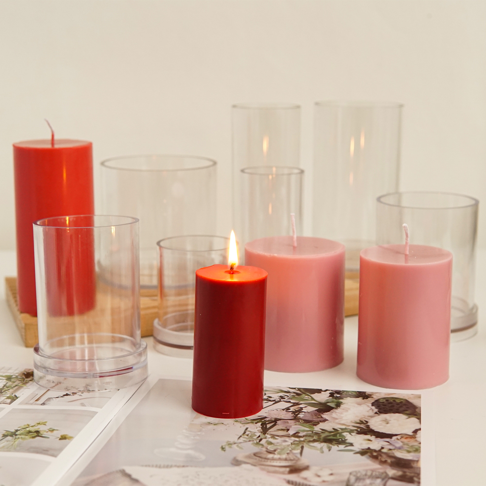 ต่างๆ 3D ทรงกระบอกเทียนแม่พิมพ - Candle Making Kit บทวิจารณ์และราคา