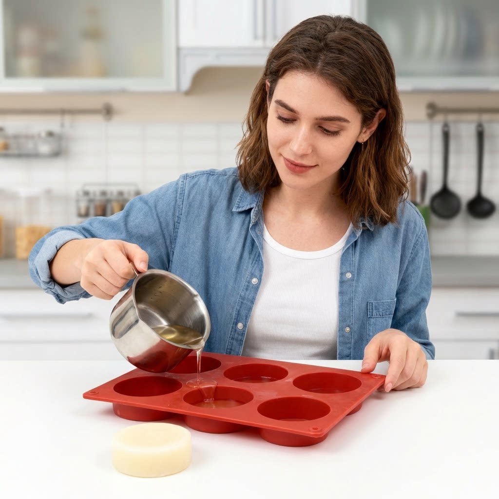 แม่พิมพ์สบู่ซิลิโคนทรงกลม DIY  - Candle Making Accessories บทวิจารณ์และราคา