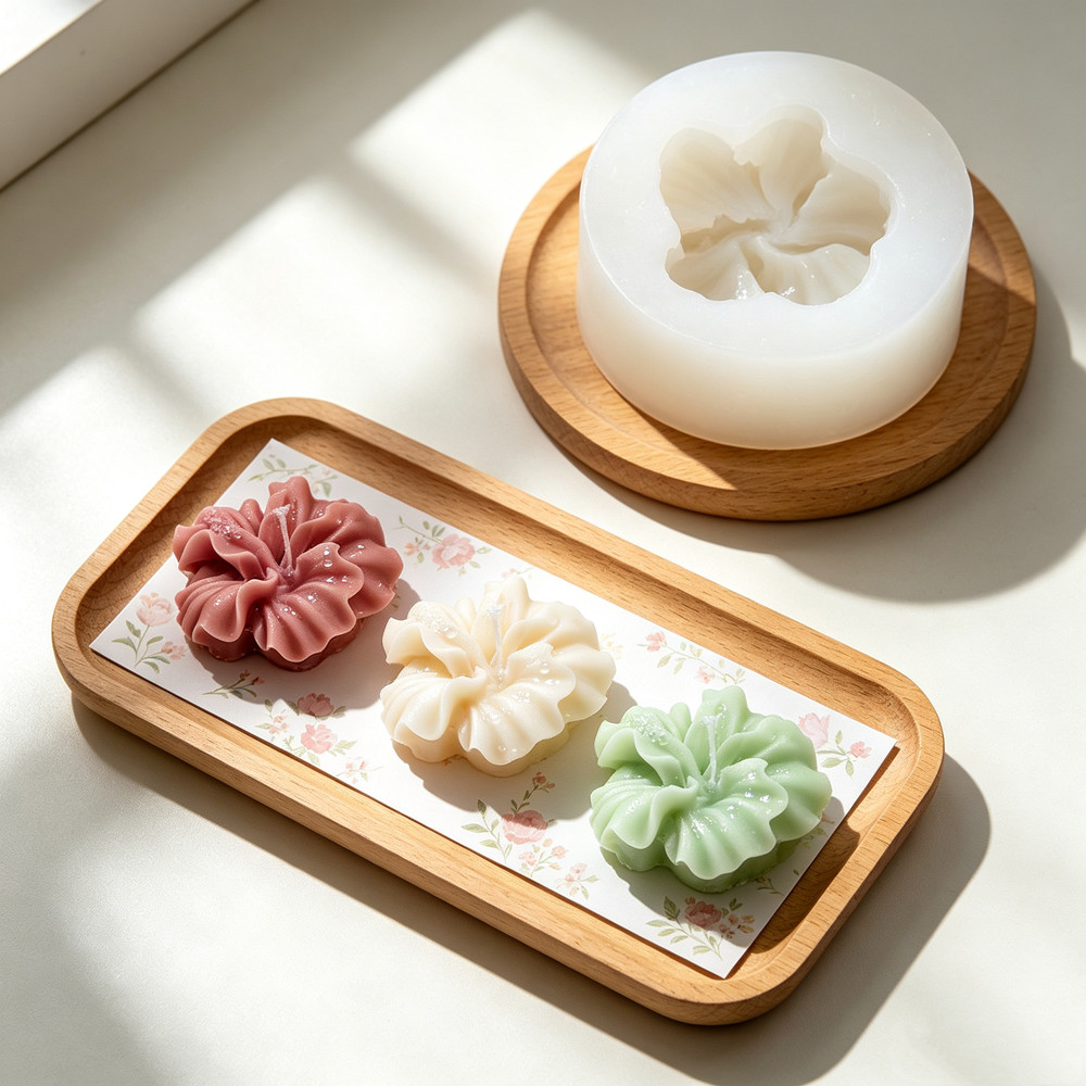 แม่พิมพ์เทียนรูปดอกชบา 2 ชิ้น, - Candle Making Kit บทวิจารณ์และราคา