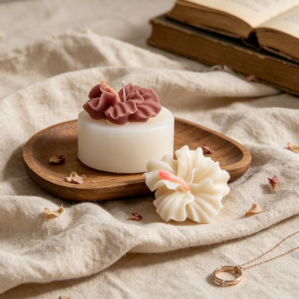 แม่พิมพ์เทียนรูปดอกชบา 2 ชิ้น, - Candle Making Kit บทวิจารณ์และราคา